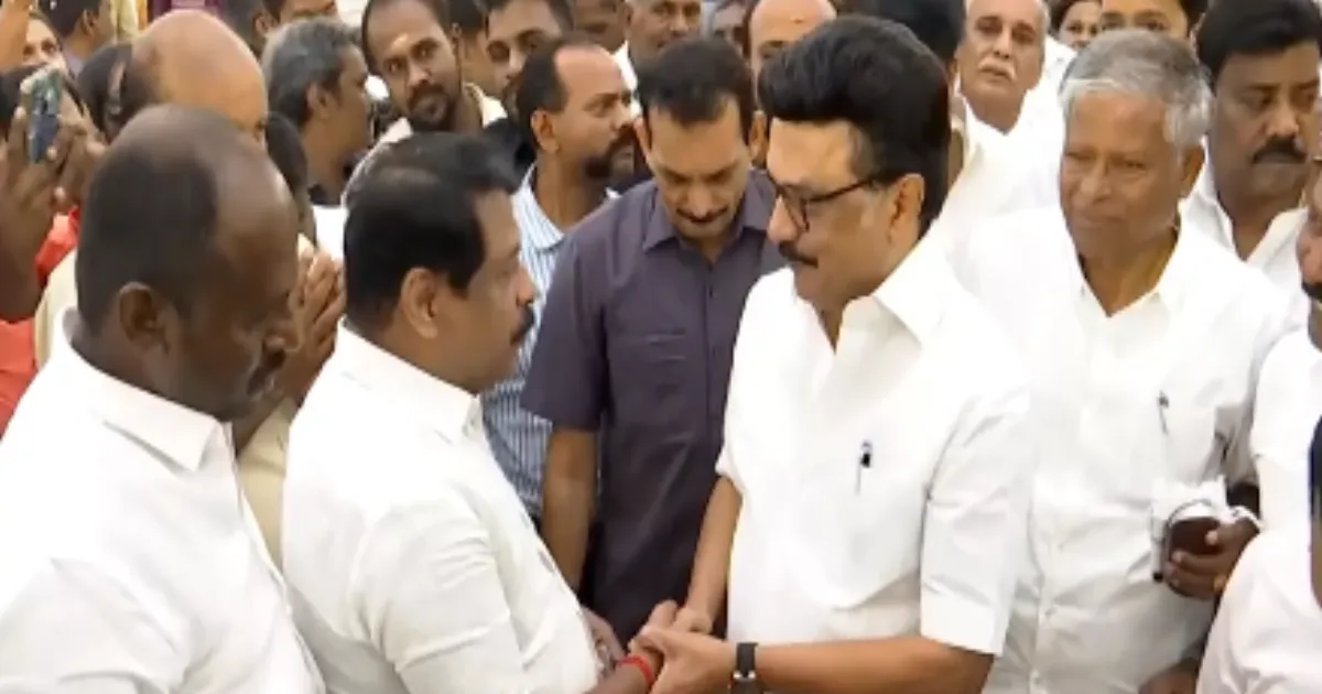 தமிழக அரசியலில் பரபரப்பு... மு.க.ஸ்டாலின் - நயினார் நாகேந்திரன் திடீர் சந்திப்பு... பின்னணி என்ன?