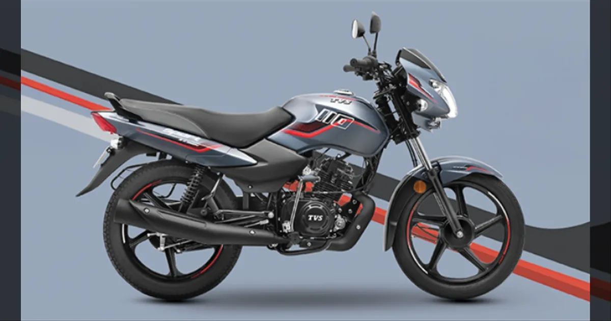 New TVS Sport Variant Offers Reliable Suspension and Alloy Wheels