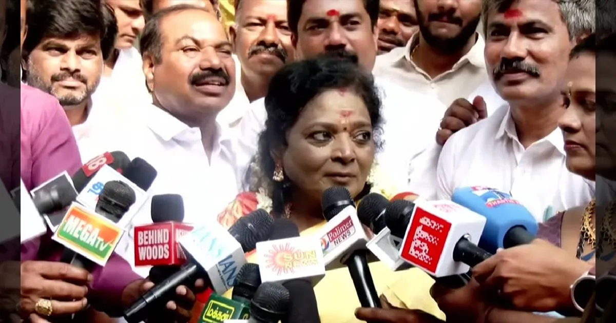 விஜய் நடிகரா இருந்தா டெல்லிக்கு அழைத்திருப்போம்! பராசக்தி படக்குழு விவகாரத்தில் தமிழிசை சௌந்தரராஜன் விளக்கம்!