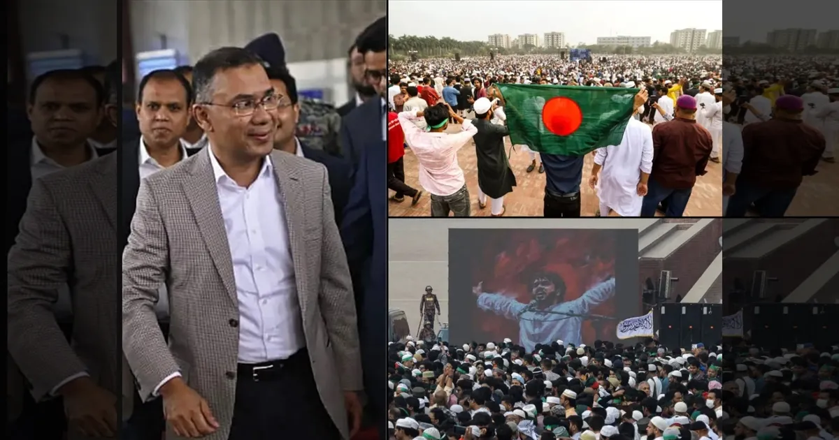 வங்கதேசத்துகாக என்கிட்ட ஒரு ப்ளான் இருக்கு!! 17 ஆண்டுகளுக்கு பின் நாடு திரும்பிய முன்னாள் பிரதமர் மகன் பேச்சு!