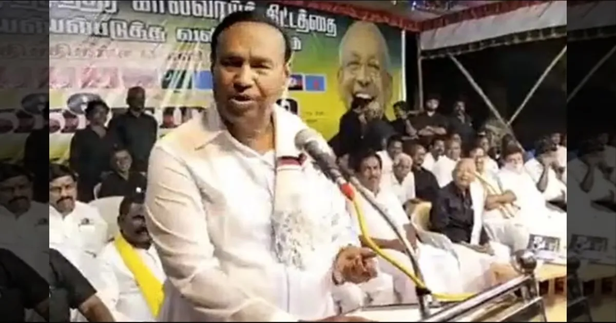 100 வருஷ கோயிலை இடிச்சிருக்கேன்!  ஓட்டு எப்பிடி வரவழைக்கிறதுனு தெரியும்! வைரலாகும் டி.ஆர்.பாலு வீடியோ!!