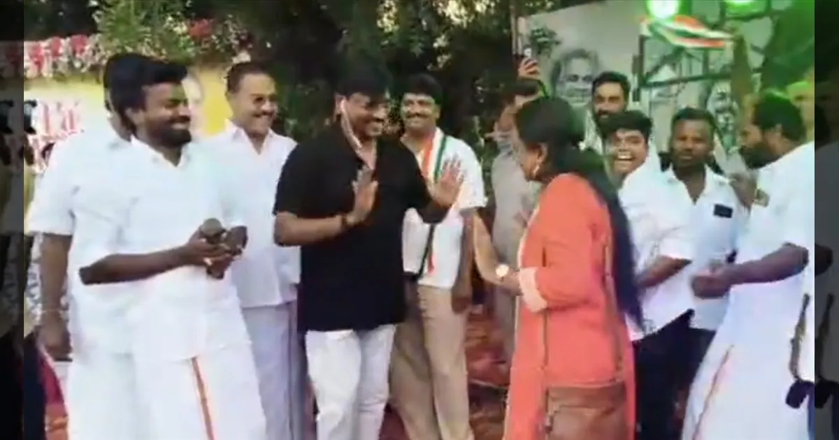 தவெக பெண் நிர்வாகியுடன் குத்தாட்டம் போட்ட அமைச்சர்!! முதல்வர் விஜய் பிறந்தநாள் விழாவில் சர்ச்சை!