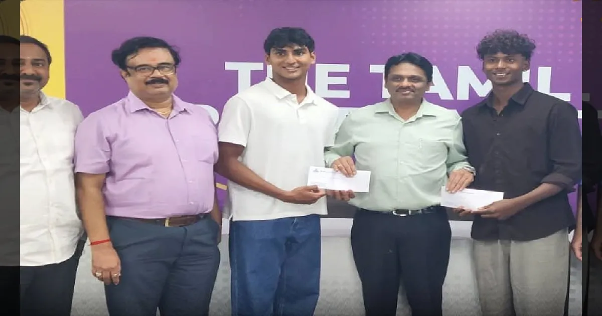 U-19 உலகக்கோப்பை சாம்பியன்: தமிழக வீரர்களுக்கு தலா ₹5 லட்சம் பரிசு!