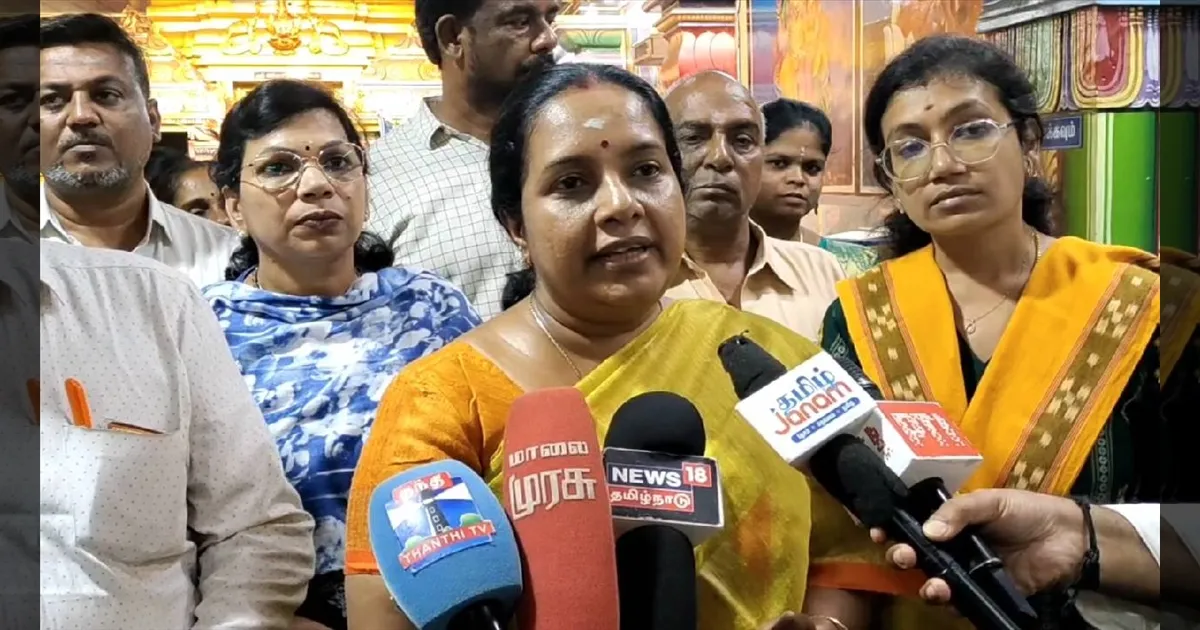 வசனம் பேசலாம்.. ஆனால் வாக்கு விழாது! விஜய் மற்றும் தவெக-வை விமர்சித்த வானதி சீனிவாசன்!