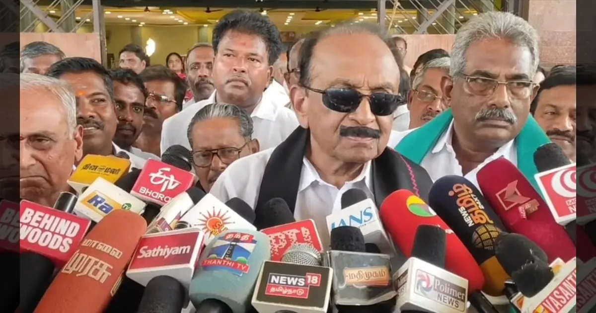விஜய் அரசு திராவிட நிலைப்பாட்டை தொடர வேண்டும்!: தஞ்சையில் வைகோ பேட்டி!