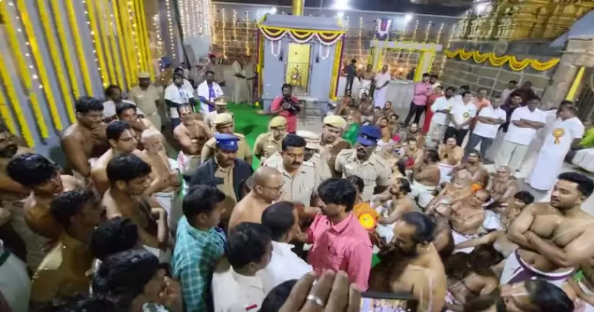 இதுக்கு ஒரு என்டே இல்லையா?... மீண்டும் வெடித்தது வடகலை தென்கலை பிரச்சனை...!