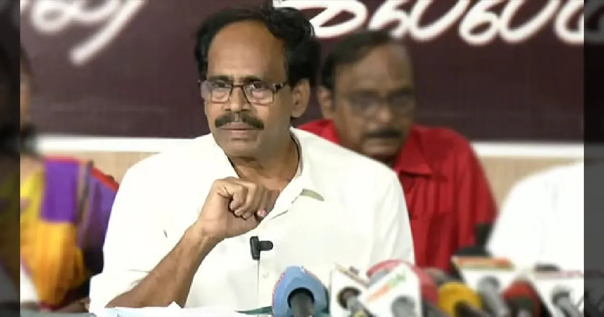 தற்போதைய சூழலில் தனித்து போட்டி! திருவாரூரில் சிபிஐ வீரபாண்டியன் பேட்டி!