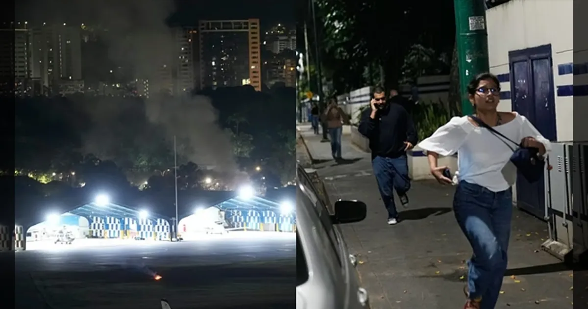 வெனிசுலா மீது அமெரிக்க வான்வழி தாக்குதல்!! குண்டு வீசிய விமானங்கள்! அவசரநிலை பிரகடனம்!