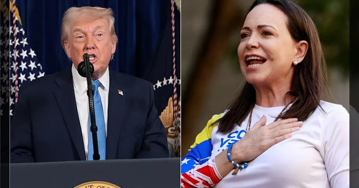 நோபல் பரிசு ட்ரம்புட்ன் பகிர ஆசை!! வெனிசுலா அதிபர் கைதான நிலையில் எதிர்க்கட்சித் தலைவர் விருப்பம்!