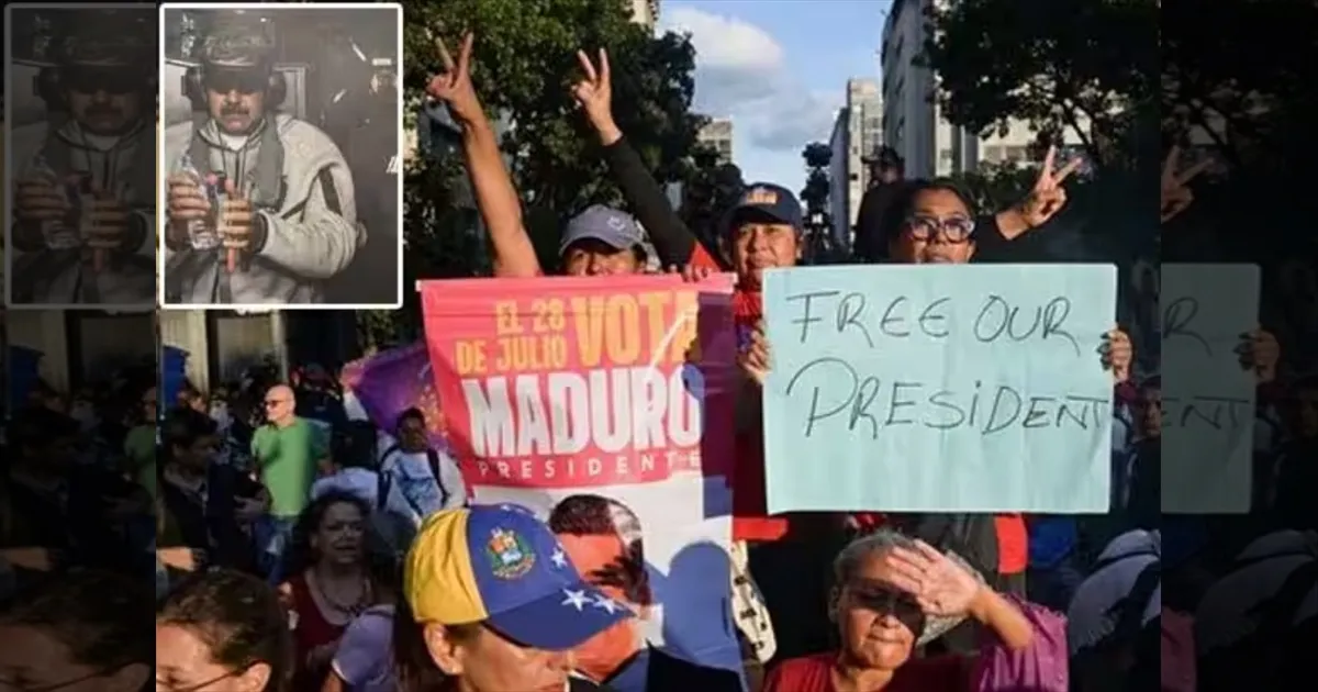 அதிபர் மதுரோவை விடுதலை செய்யுங்கள்!!  வெனிசுலாவில் வீதியில் இறங்கிய ஆதரவாளர்கள்!! நீடிக்கும் பதற்றம்!