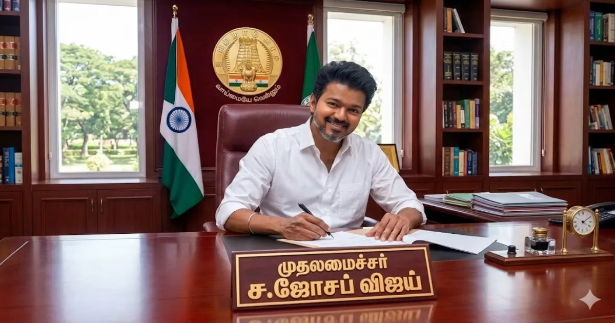 தமிழகத்தின் புதிய முதலமைச்சராக நாளை பதவியேற்கிறார் விஜய்! நேரு உள்விளையாட்டு அரங்கில் பிரம்மாண்ட விழா!