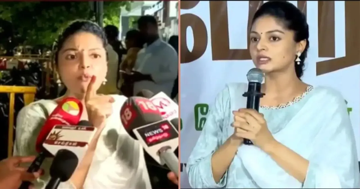 “பாஜககாரங்க கையை தூக்குங்க...” - வாண்டடாக போய் வம்பிழுத்த சனம் ஷெட்டி... பாலன் இல்லத்தில் பேசியது என்ன?