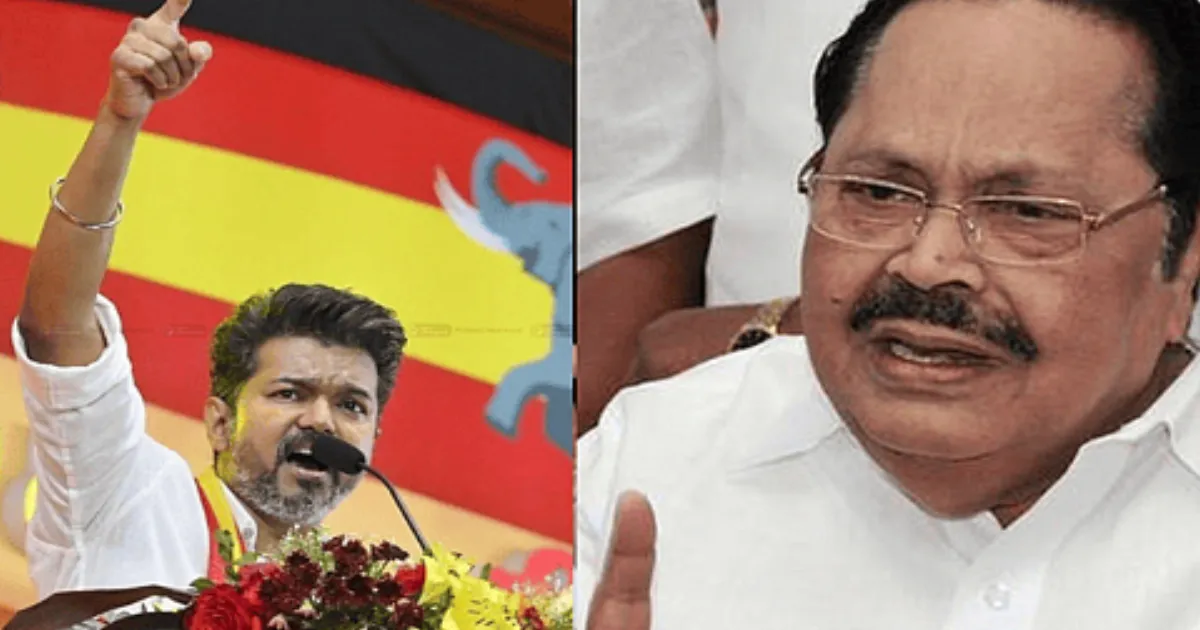 பச்சா பாலிடிக்ஸ்.. திமுகவை விமர்சிக்கும் விஜய்யை ஒரே வார்த்தையில் டேமேஜ் ஆக்கிய துரைமுருகன்!!