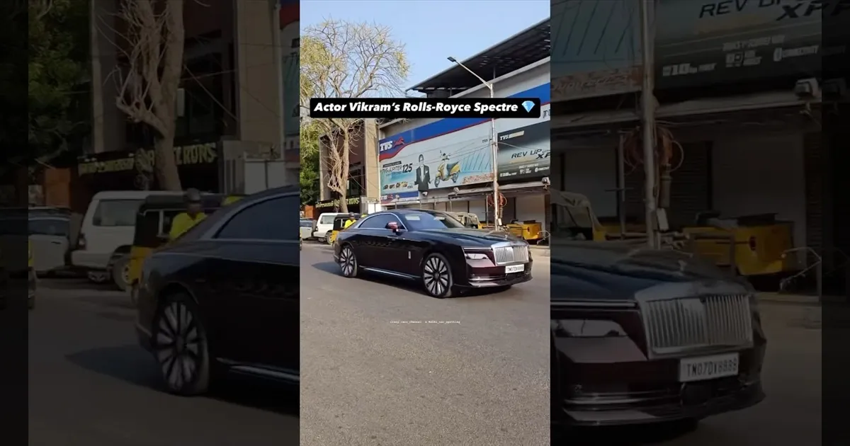 ரோல்ஸ் ராய்ஸ் காருக்கு சொந்தக்காரரான நடிகர் விக்ரம்..! விலையை கேட்டால் தலையே சுத்துது..!