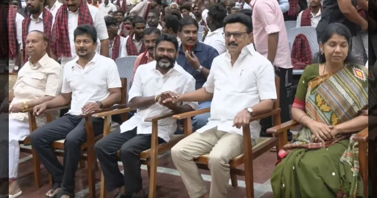 விசிக டூ திமுக! 1200 பேருடன் அறிவாலயம் வந்து இணைந்த பனையூர் பாபு!
