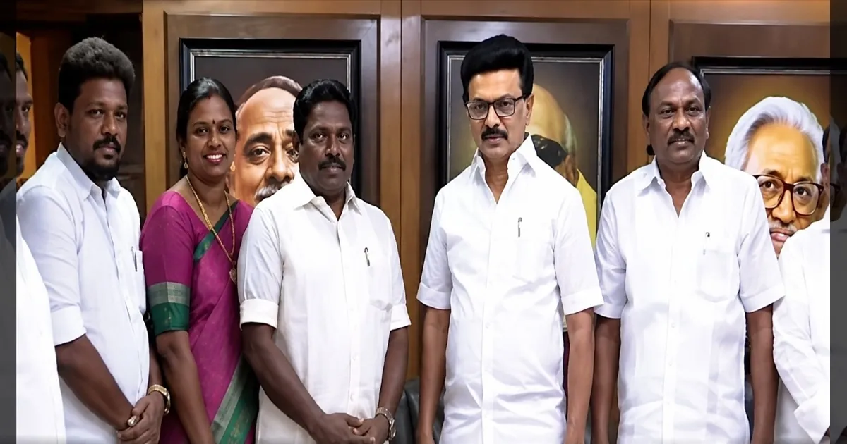 மு.க.ஸ்டாலின் முன்னிலையில் திமுகவில் இணைந்தார் முன்னாள் அமைச்சர் பெஞ்சமின்!