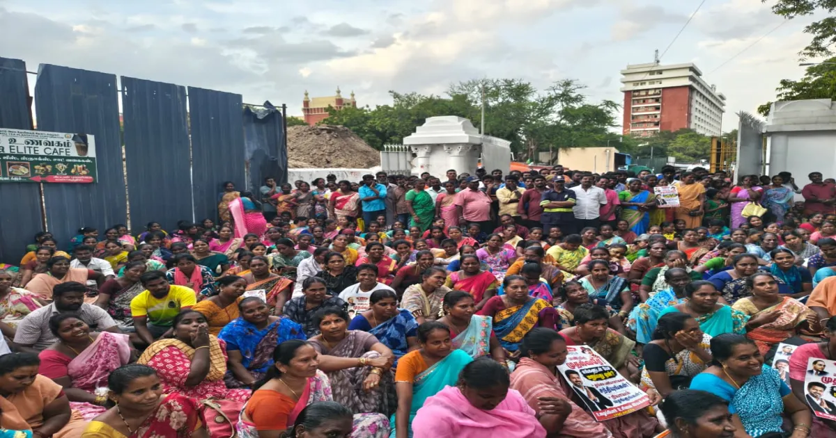 7-வது நாளாக தொடரும் போராட்டம்! முதல்வர் எங்களை ஏன் சந்திக்க மறுக்கிறார்? தூய்மை பணியாளர்கள் கேள்வி!